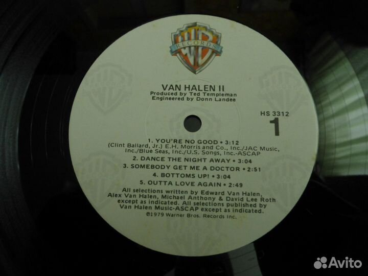 Van Halen II LP 1979 USA David Lee Roth 1985
