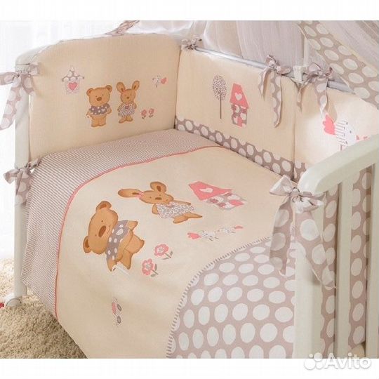 Балдахин и бампер в кроватку