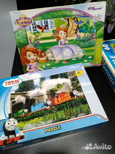 Пазлы для детей 3 шт