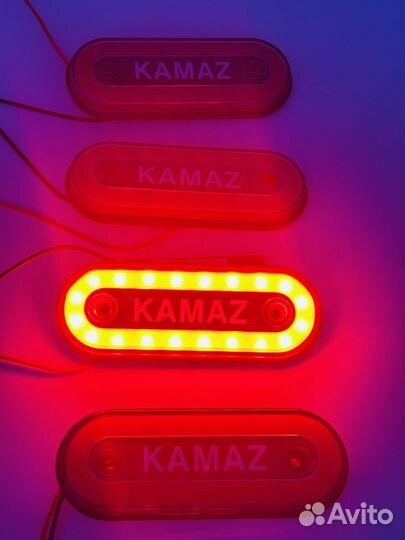 Указатель габаритов камаз красный12-24V