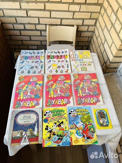 Детские книжки и комиксы букварь микки маус