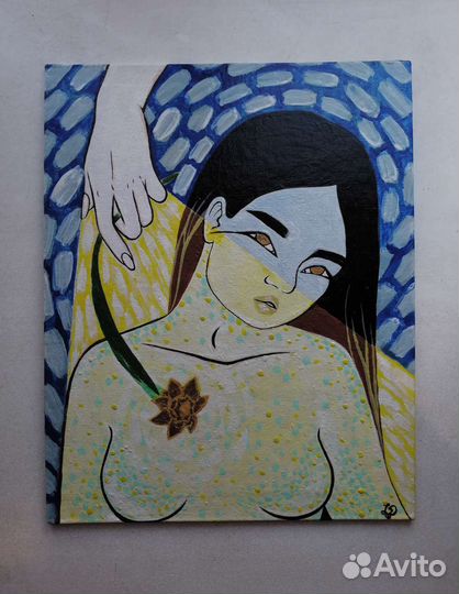 Картина акрилом на холсте