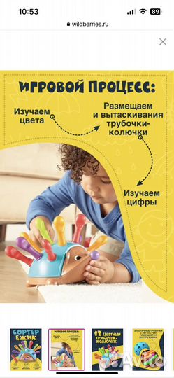 Развивающая игрушка сортер Ежик спайк