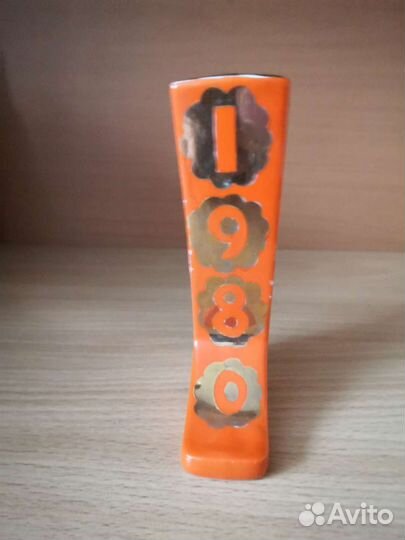 Фарфоровая карандашница Сапожок СССР