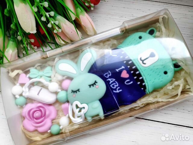 Набор грызунок плюс митенка