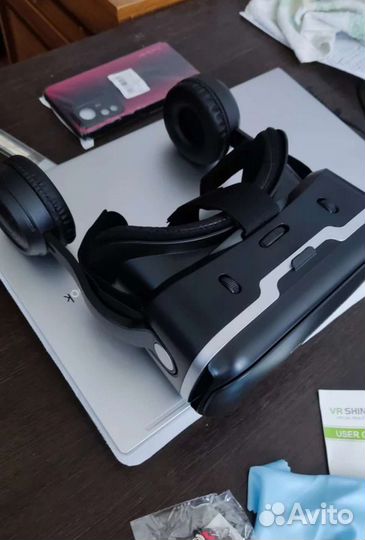 Vr очки shinecon с наушниками и пультом