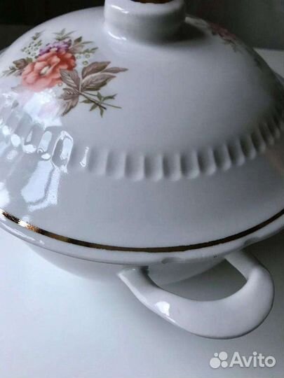 Фарфоровая супница, фз Пролетарий