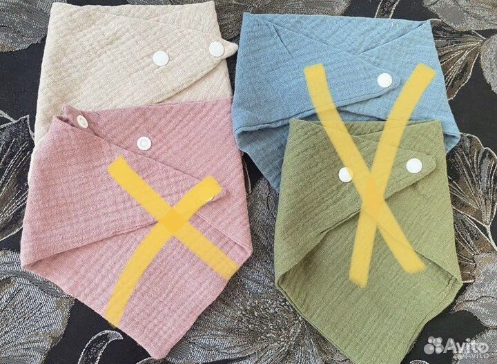 Держатель для соски, муслиновый нагрудник