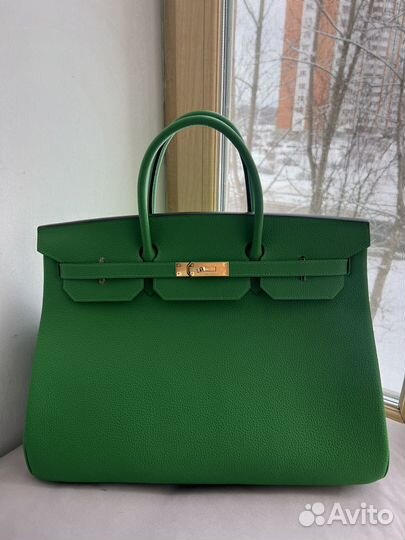 Сумка Hermes Birkin 40 vert vertigo