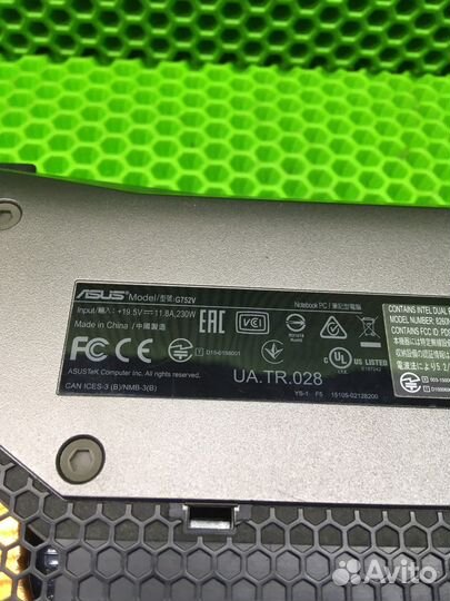 Ноутбук asus g752v (24451)