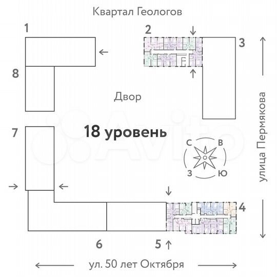 4-к. квартира, 79,6 м², 18/25 эт.