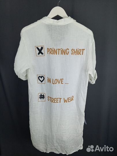 Платье-рубашка Италия лён