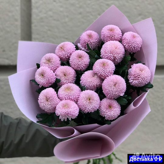 Заказать букет с хризантемами для мамы