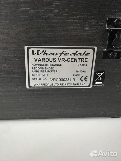 Колонки акустика Wharfedale Vardus vr-centr