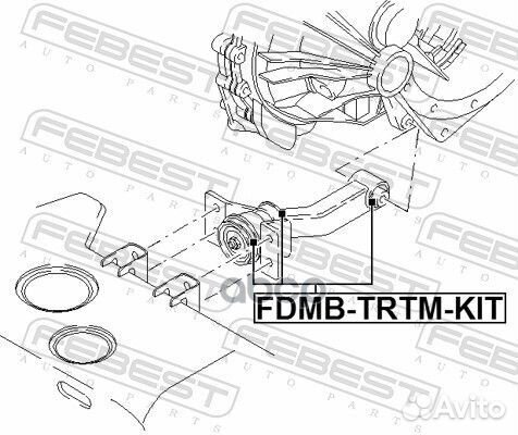 Сайлентблок опоры двигателя компл ford transit FY