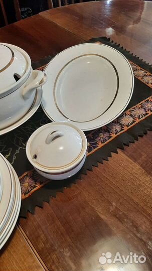 Сервиз столовый зик золотая лента