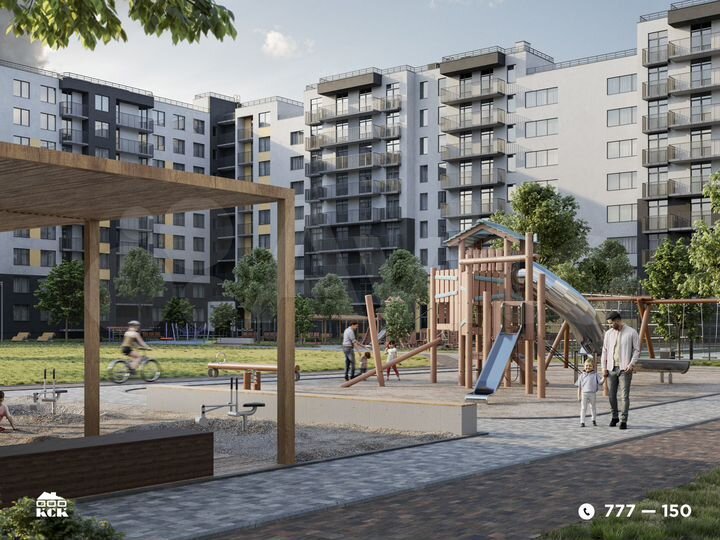 2-к. квартира, 53,6 м², 8/9 эт.