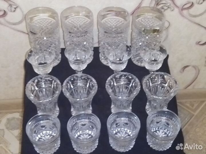 Хрусталь bohemia Чехословакия, 16 предметов