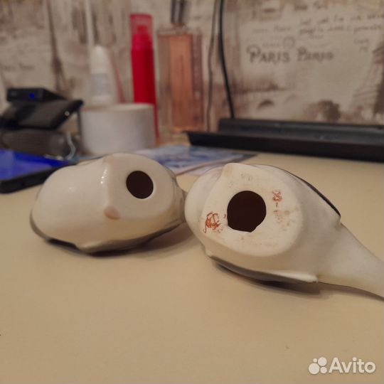 Статуэтка фарфор птица пумочка