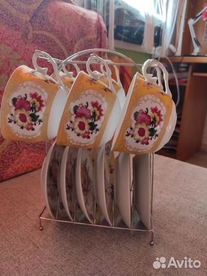 Чайные чашки фарфор на 6 персон