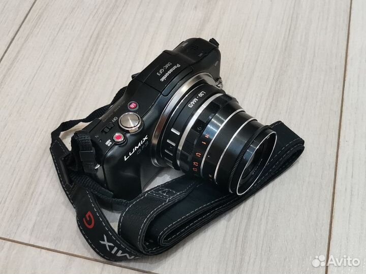 Panasonic GF3 + Индустар 53 2.8 с адаптером