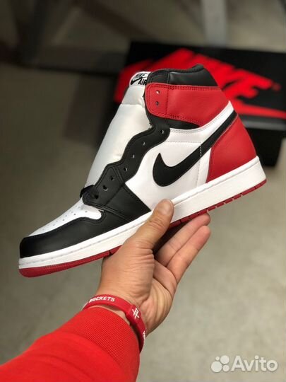 Кроссовки Nike Air Jordan 1 High Black Toe