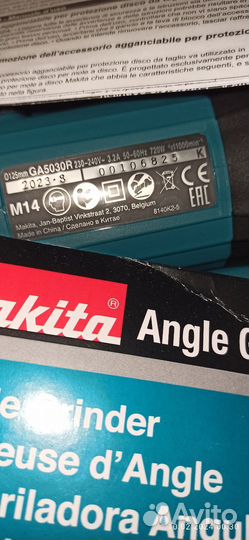 Ушм болгарка makita 125 ga 5030 rk оригинал кейс