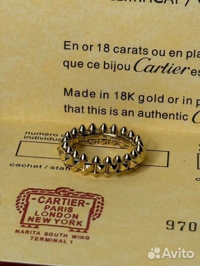 Кольцо clash de cartier золото 585 probe