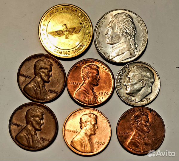 1949-2015 монеты Германии, Англии и Америки