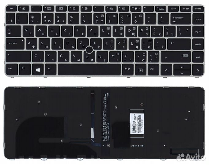 Клавиатура для ноутбука HP ZBook 14u G4 черная