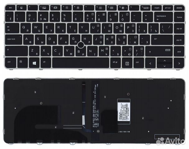 Клавиатура для ноутбука HP ZBook 14u G4 черная