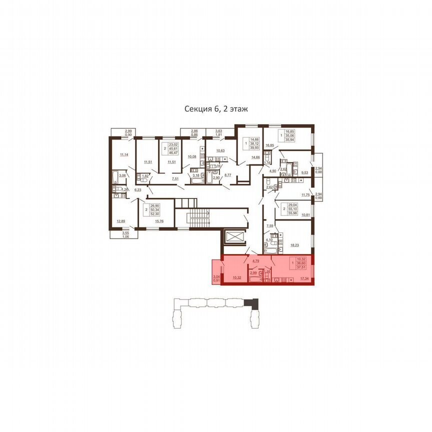 1-к. квартира, 37,5 м², 4/6 эт.