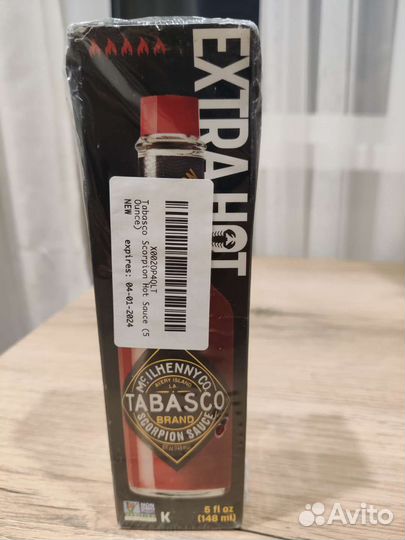 Tabasco scorpion & habanero из США. Табаско из США