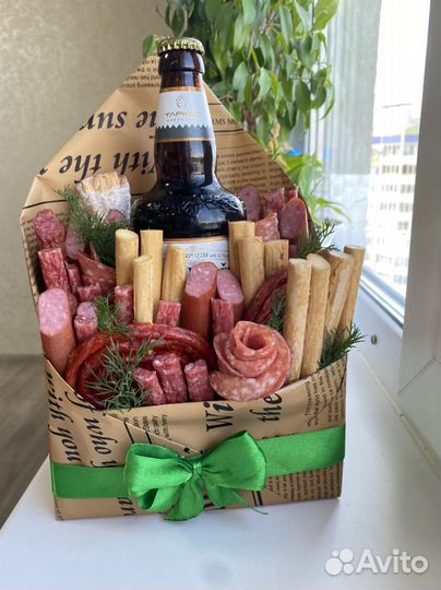 Мужские съедобные букеты