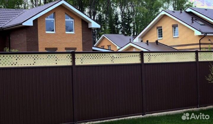 Забор из профнастила работа по договору за 1 день