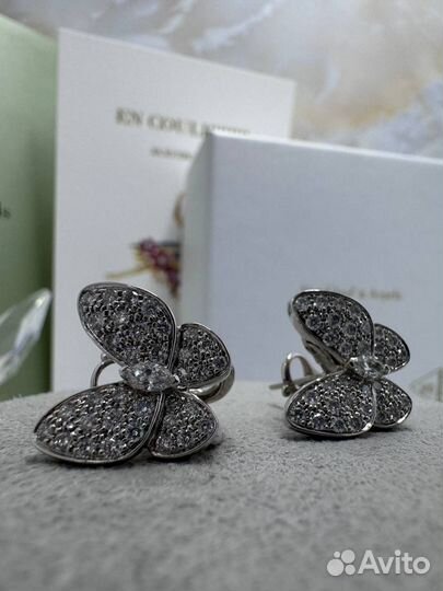 Серьги Van Cleef butterfly