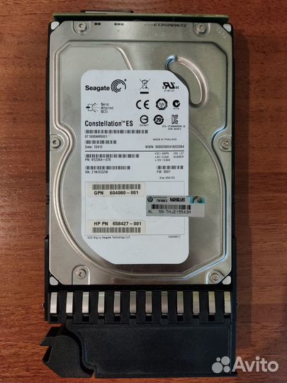 Жесткие диски HP 1Tb 7.2k SAS