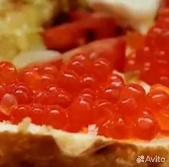 Красная икра чавычи