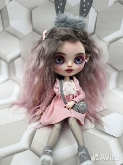 Кукла блайз (blythe) custom зайка