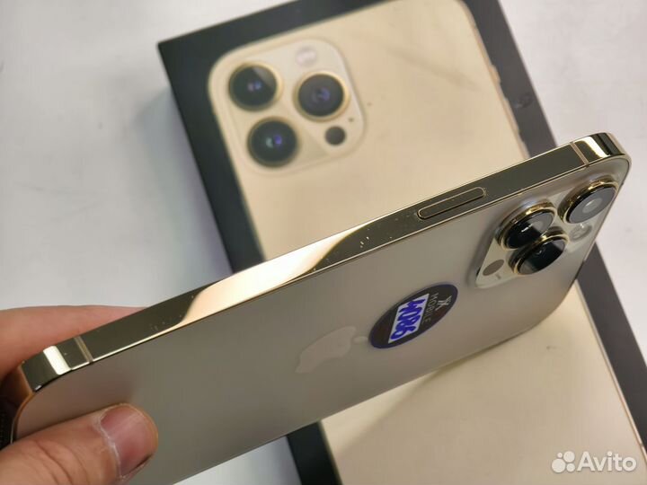 С коробкой) iPhone 13 Pro Max 256Гб Gold Sim +Esim