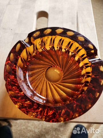 Пепельница СССР цветное стекло