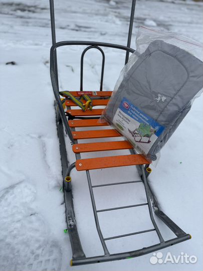 Детские санки на колесах тимка