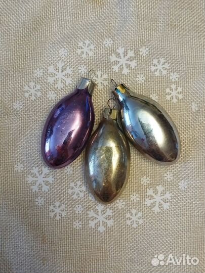 Елочные игрушки времен СССР