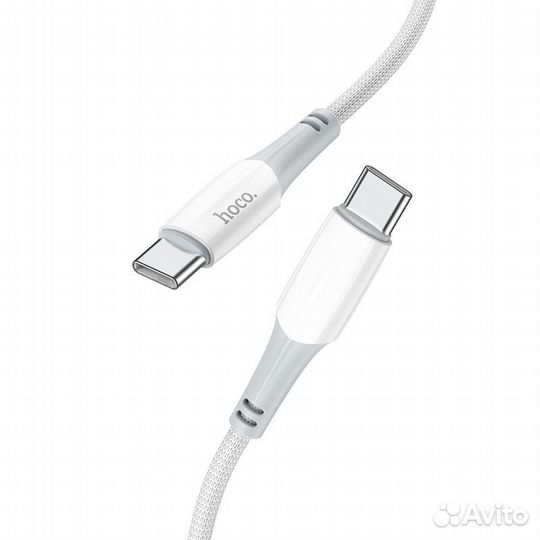 Кабель hoco X70 type-C-type-C 1m 60W (White)