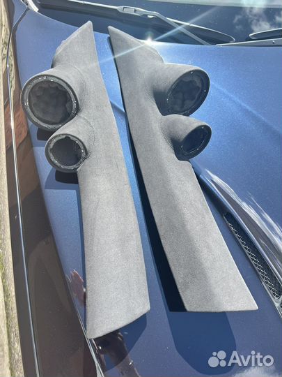 Обшивки стоек лобового стекла на kia stinger