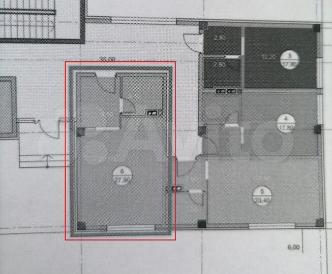 Квартира-студия, 27,9 м², 1/4 эт.