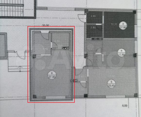 Квартира-студия, 27,9 м², 1/4 эт.