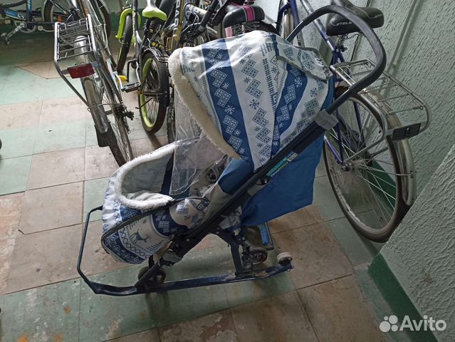 Детские санки коляска