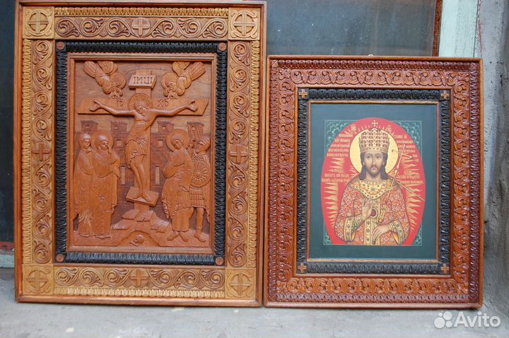 Икона,Старинные оклады.Николай. Пантелеймон
