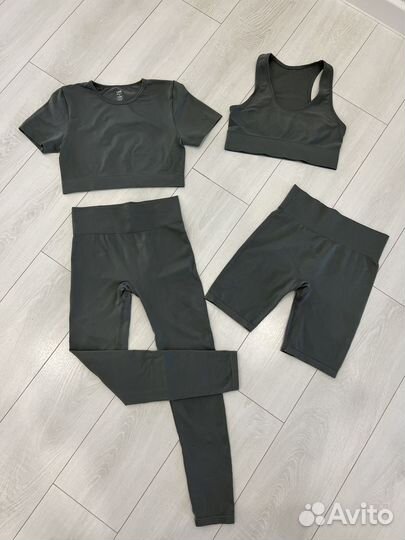 Коллекция body basic lime леггинсы ведосипедки топ